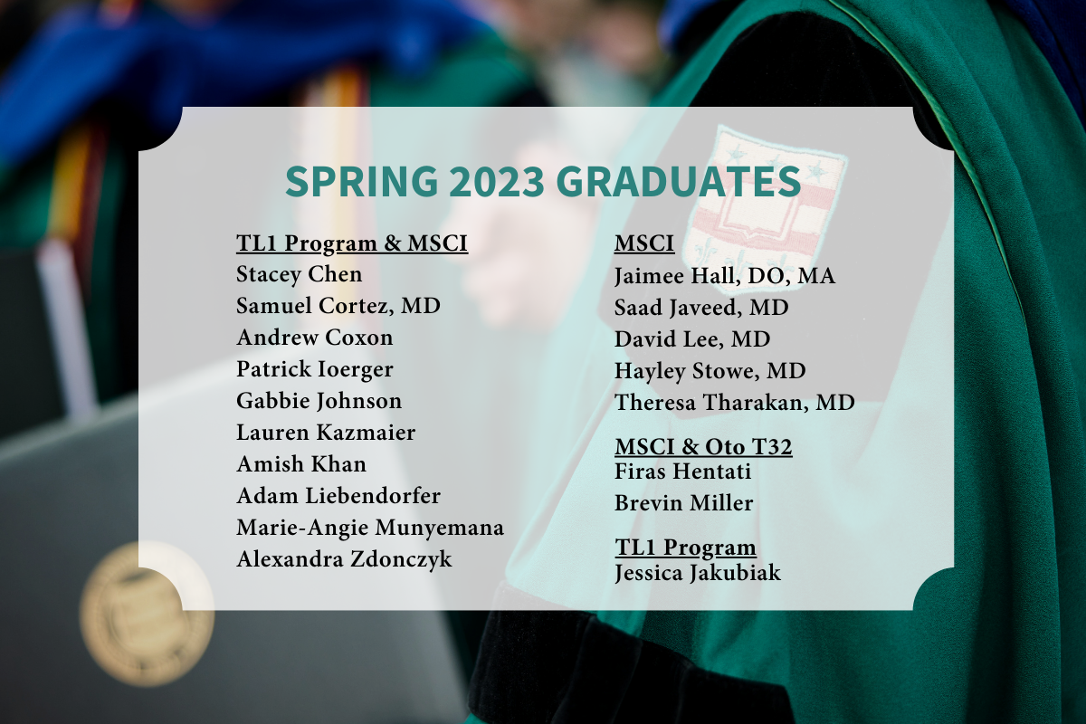 Listing of the 2023 MSCI and TL1 graduates